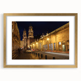 Extra large abstract art print of Mexico City, featuring a textured design in earthy tones on a framed canvas.
