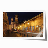 Extra large rolled print of Mexico City scenery in vibrant colors, ideal for dining room wall art.