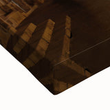 Black and white landscape art painting of Mexico City on a large stretched canvas, suitable for bedroom wall decor.