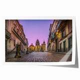 Rolled print of Guanajuato scenery with vibrant floral colors, ideal for art wall dining room.