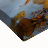 Black and white landscape art painting of the Dead Sea on stretched canvas, suited for bedroom wall art.