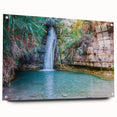 Acrylic glass print of a Middle-Eastern scenery in muted earth tones, suitable for bedroom or dining room decor.
