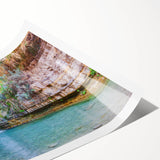 Extra large rolled print featuring line art flowers in soft pastel hues, ideal for large living room wall art.