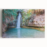 Black and white large art print of Middle East scenery on stretched canvas, ideal for kitchen wall art.