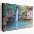 Middle Eastern landscape on large stretched canvas, featuring earth tones, ideal for kitchen wall art.