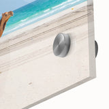 Large abstract wall art depicting Middle-Eastern Oman scenery in muted earth tones on acrylic glass.