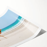 Extra large wall art featuring line art flowers in muted earth tones, printed on rolled canvas.