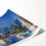 Extra large wall art featuring line art flowers in monochrome, ideal for large living room decor, rolled print format.