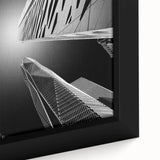 Extra large black wall art featuring a textured, colorful Middle Eastern scenery on a framed canvas.