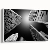 Vintage poster art of a Middle Eastern scenery on a framed canvas, featuring a colorful palette, ideal for living room decor.