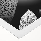 Art deco poster featuring a stylized Saudi Arabian landscape in earth tones on rolled canvas.