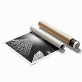 Extra large rolled print of a floral art depicting Saudi Arabia scenery, suited for classy bathroom wall art.