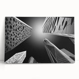 Black and white stretched canvas featuring a panoramic Saudi Arabian landscape, ideal for kitchen wall art or bedroom decor.