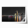 Extra large rolled print of Abu Dhabi scenery with muted earth tones, ideal for art wall dining room.