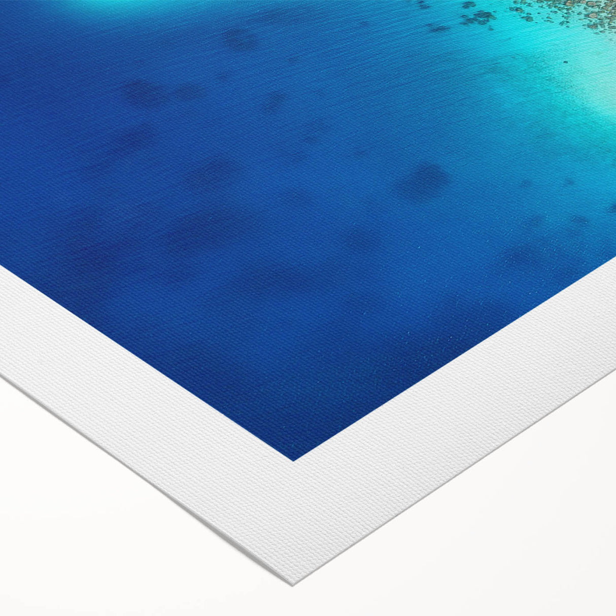 Art deco poster featuring a seaside Micronesian scene on rolled canvas, suitable for dining room or bathroom wall art.