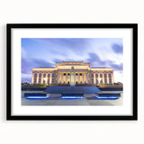 Extra large abstract art print of Auckland, featuring vibrant, colorful textures, ideal for living room decor.