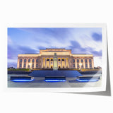 Extra large rolled print of Auckland, New Zealand, featuring vibrant green and blue tones, ideal for art wall dining room.