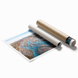 Extra large rolled print of a floral art depicting vibrant Canterbury, New Zealand scenery.