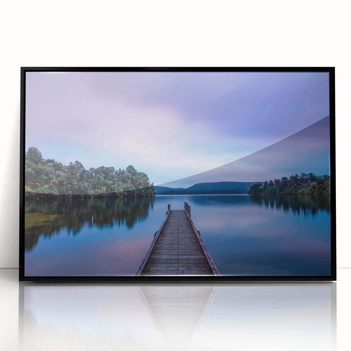 Large abstract wall art depicting New Zealand's West Coast in muted earth tones on a framed acrylic.