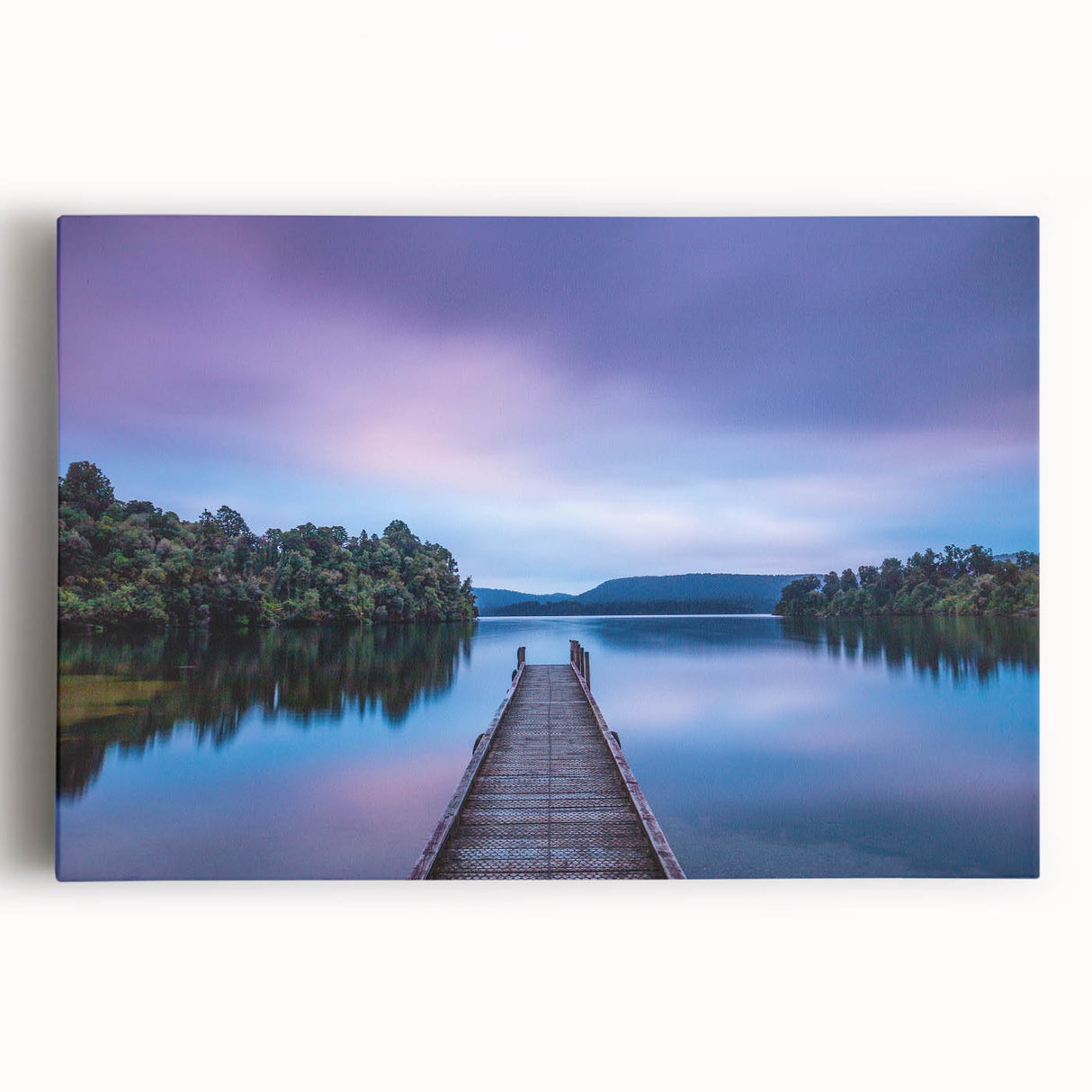 Black and white photograph of the New Zealand West Coast on stretched canvas, ideal for kitchen wall art.