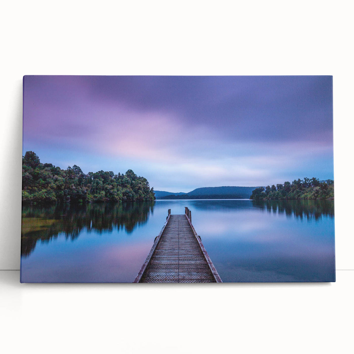 Black and white photograph of New Zealand's West Coast on stretched canvas, suited as kitchen wall art or bedroom decor.