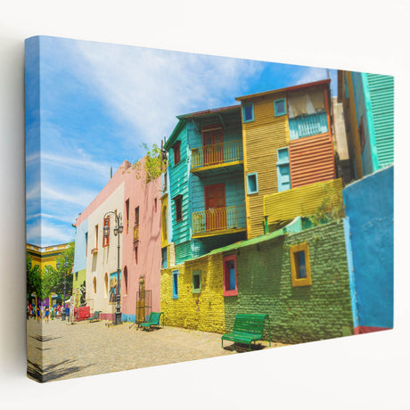 Large canvas print depicting a scenic Argentine landscape in earthy tones, suitable for kitchen wall art.