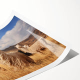 Extra large wall art featuring line art flowers in muted earth tones on a rolled print, ideal for large living room decor.