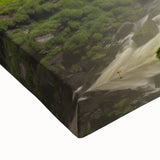 Black and white landscape art painting of a Brazilian scenery on a large stretched canvas, suitable for bedroom decor.