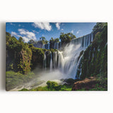 Large black and white stretched canvas print of a Brazilian landscape, ideal for kitchen wall art.
