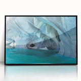 Large abstract wall art depicting a Chilean landscape in muted earth tones on a framed acrylic.