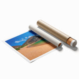 Extra large rolled print of a vibrant, floral Galápagos scenery.