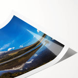 Extra large rolled print featuring line art flowers in soft pastel colors, ideal for large living room wall art.