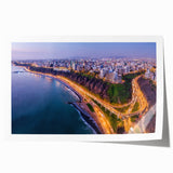 Extra large rolled wall art print depicting a floral landscape in Peru with vibrant green and earth tones.