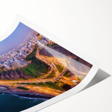 Extra large rolled print featuring line art flowers in muted earth tones, ideal for large living room wall art.