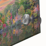 Large abstract wall art depicting an Alabama landscape in mid-century modernist style on acrylic glass.