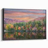 Black and white framed canvas depicting a vintage Alabama landscape, ideal for bedroom decor.