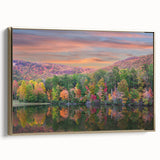 Framed canvas featuring a vintage-style Alabama landscape in muted gold and black tones, ideal for bedroom wall decor.