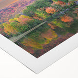 Art deco poster of Alabama scenery in muted earth tones on rolled canvas, suitable for dining room wall art.