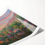 Extra large wall art featuring minimalist line art flowers in soft gray tones on rolled canvas.