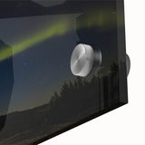 Large abstract depiction of Denali, Alaska in muted earth tones on acrylic glass, suited for dining room art.