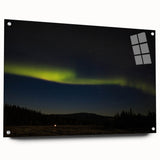 Acrylic print of Denali, Alaska with subdued earth tones, ideal for bedroom or dining room decor.