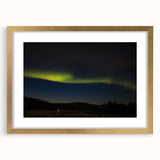 Extra large abstract art print of Denali, Alaska, in textured gold frame, ideal for living room decor.