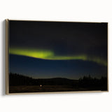 Framed canvas featuring a vintage-style landscape painting of Denali, Alaska in muted earth tones, ideal for bedroom decor.