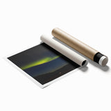 Extra large rolled print of Denali, Alaska, in soft pastel shades, ideal for classy bathroom wall art.