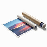 Extra large rolled print of Alaska scenery with muted earth tones, ideal for classy bathroom wall art.