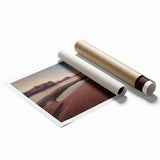 Extra large rolled print of Lake Powell with muted earth tones, ideal for classy bathroom wall art.