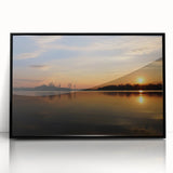 Large abstract wall art featuring a stylized depiction of Arkansas scenery in muted earth tones on a framed acrylic print.