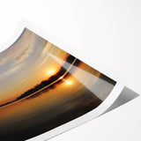 Extra large rolled print featuring line art flowers in monochrome, ideal for large living room wall art.