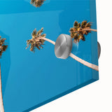 Large acrylic print of abstract Beverly Hills scenery in muted earth tones.