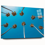 Acrylic print of a large abstract Beverly Hills scenery in muted earth tones, suitable for bedroom or dining room decor.